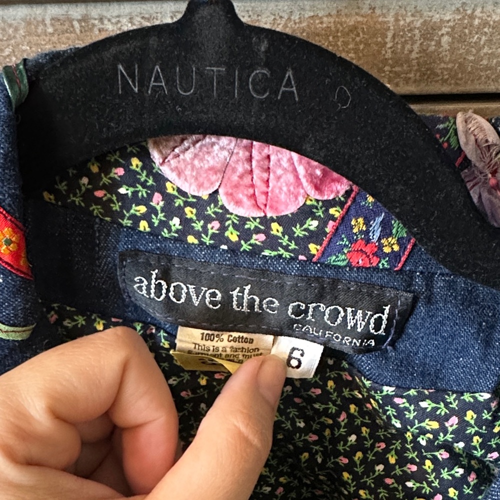 Vintage 70s Patchwork Above The Crowd Multicolor … - image 2